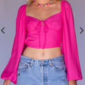 Free People pink top